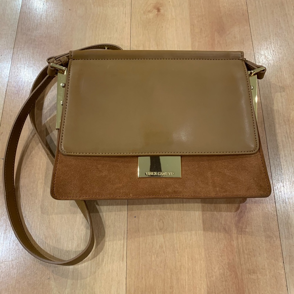 Vince Camuto Brown Suede/Leather Purse